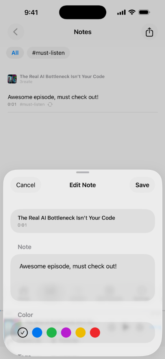Notes and Annotations in light mode
